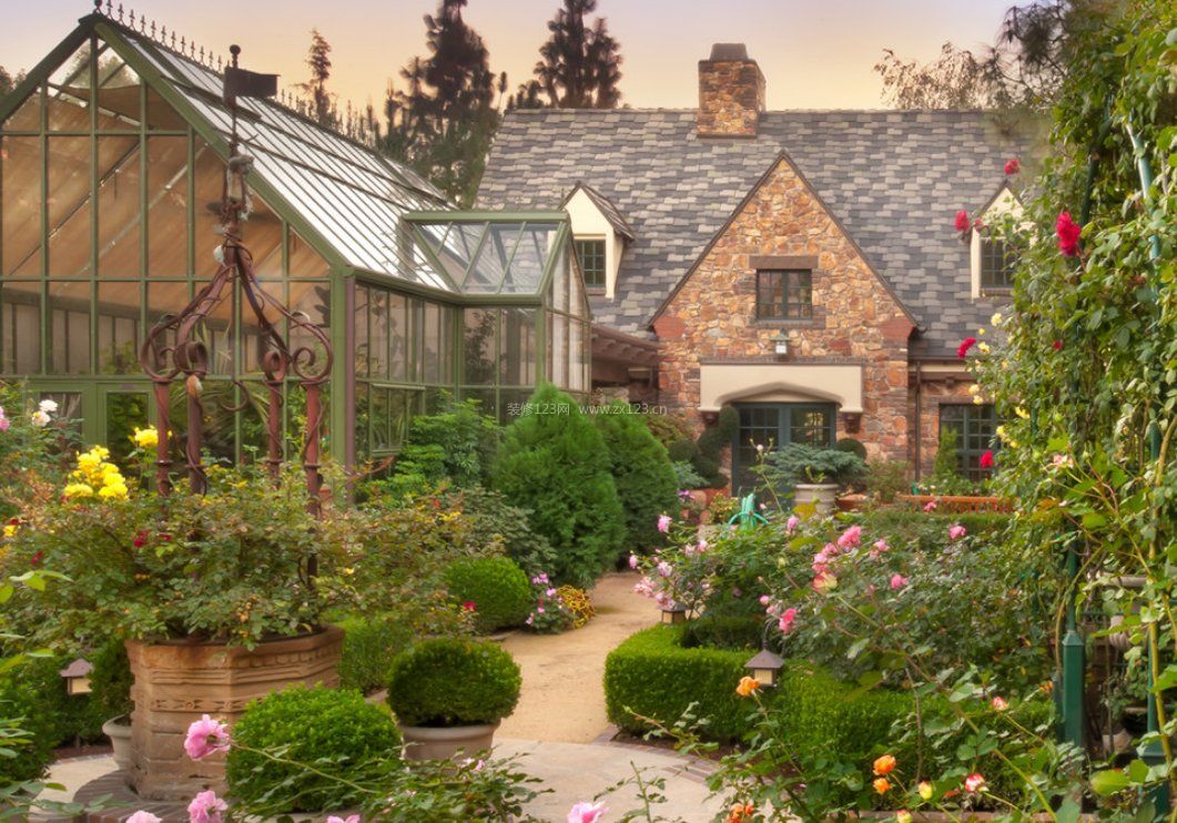 別墅院子花園裝潢設(shè)計圖片_裝信通網(wǎng)效果圖